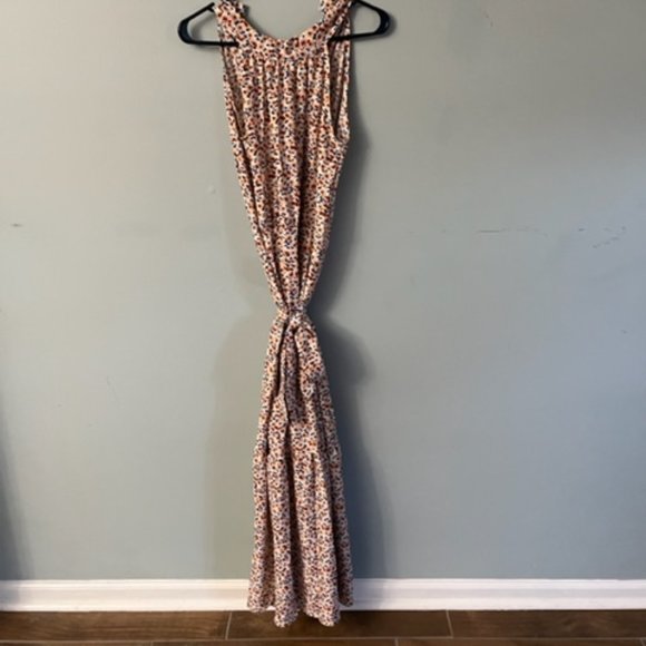 Beautiful Floral Maxi dress w/ tie - (S) NEVER been worn - Picture 2 of 3